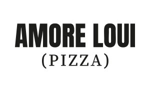 Amore Loui Logo Schriftzug einfärbig in schwarz auf transparentem Hintergrund.